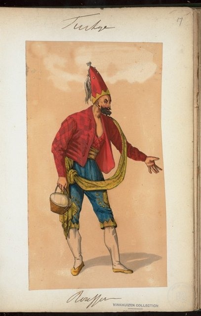 Ottoman People, Soldiers, Officers, Costumes — Portrait from the archive