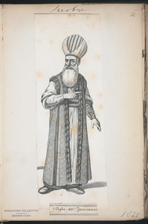 Ottoman People, Soldiers, Officers, Costumes — Portrait from the archive