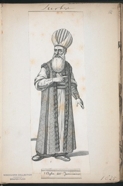Ottoman People, Soldiers, Officers, Costumes — Portrait from the archive