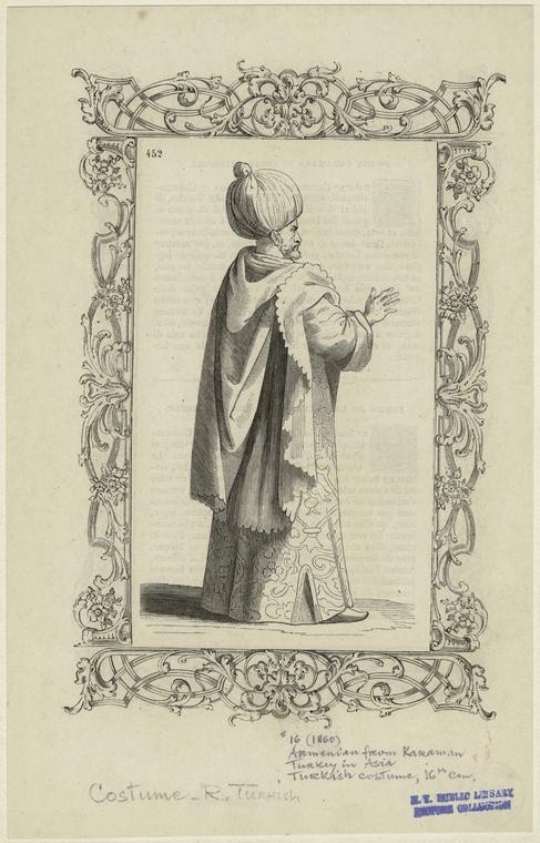Ottoman People, Soldiers, Officers, Costumes — Portrait from the archive