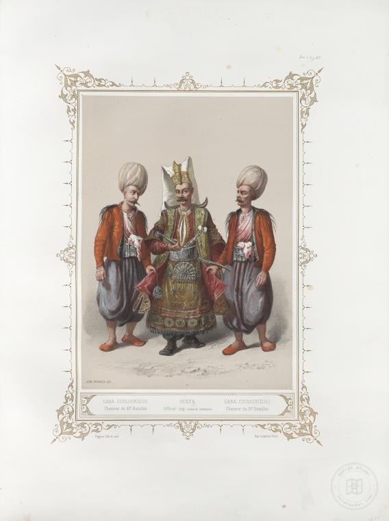 Osmanlı Halkları, Askerleri, Memurlar, Kostümleri — Portre ve kişi arşivi