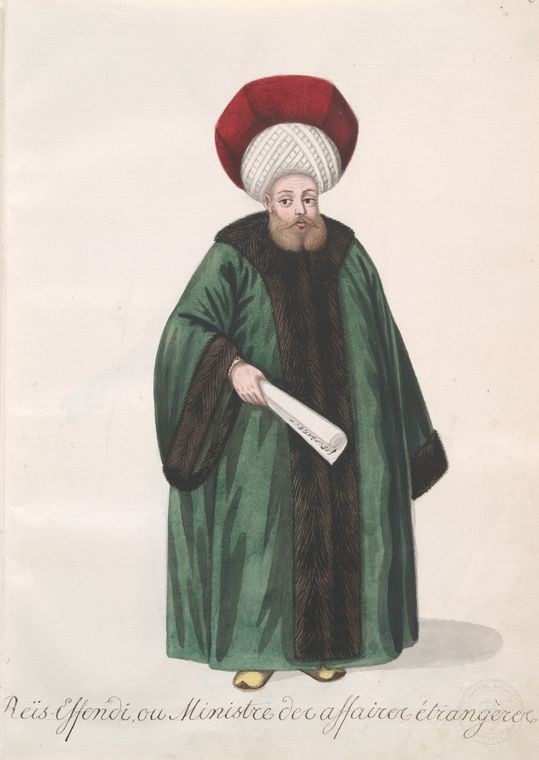 Ottoman People, Soldiers, Officers, Costumes — Portrait from the archive