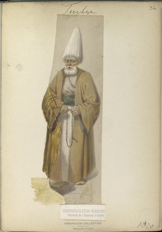 Osmanlı Halkları, Askerleri, Memurlar, Kostümleri — Portre ve kişi arşivi