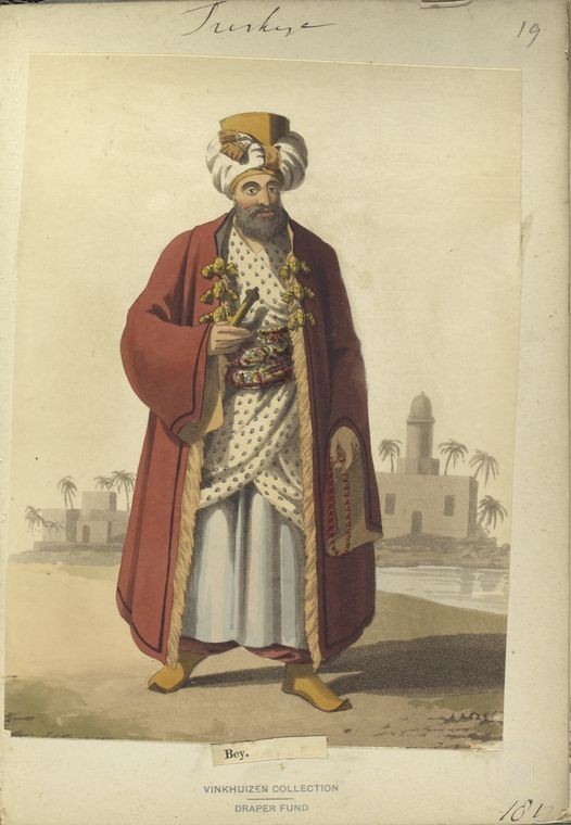 Ottoman People, Soldiers, Officers, Costumes — Portrait from the archive