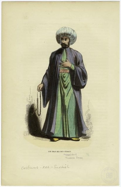 Ottoman People, Soldiers, Officers, Costumes — Portrait from the archive