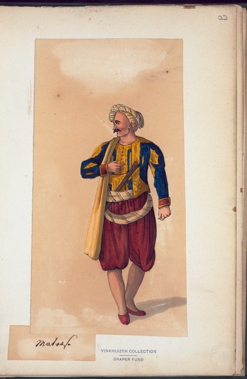 Ottoman People, Soldiers, Officers, Costumes — Portrait from the archive