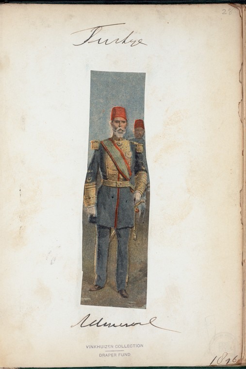 Ottoman People, Soldiers, Officers, Costumes — Portrait from the archive