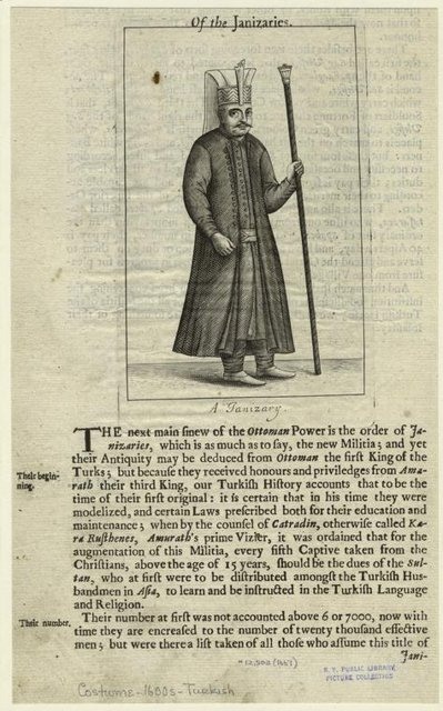 Ottoman People, Soldiers, Officers, Costumes — Portrait from the archive