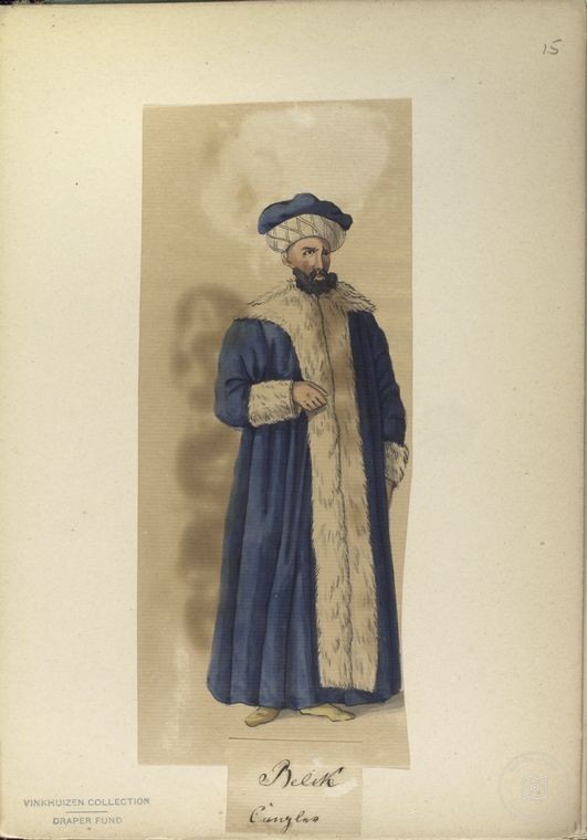 Ottoman People, Soldiers, Officers, Costumes — Portrait from the archive