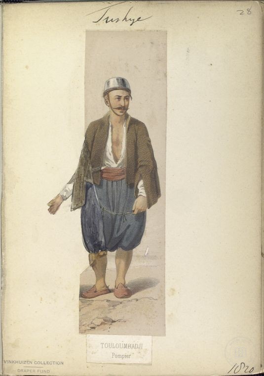 Osmanlı Halkları, Askerleri, Memurlar, Kostümleri — Portre ve kişi arşivi