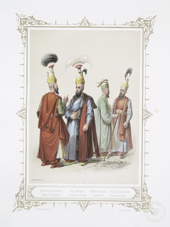 Ottoman People, Soldiers, Officers, Costumes — Portrait from the archive