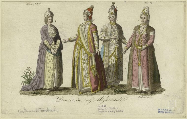 Ottoman People, Soldiers, Officers, Costumes — Portrait from the archive