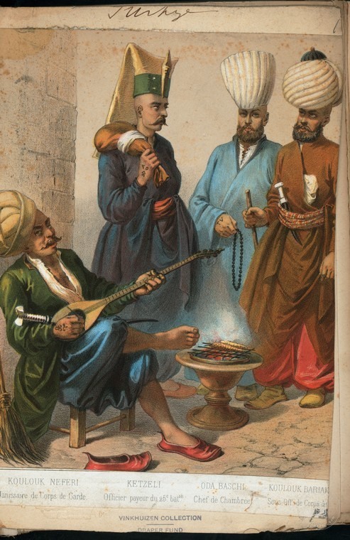 Osmanlı Halkları, Askerleri, Memurlar, Kostümleri — Portre ve kişi arşivi