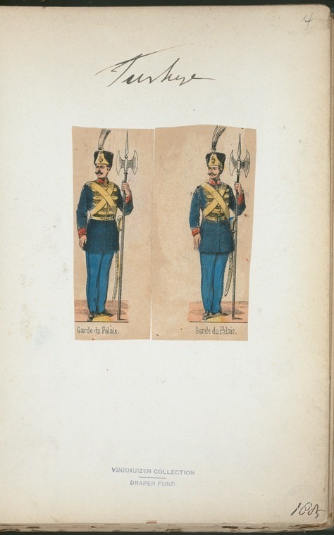 Ottoman People, Soldiers, Officers, Costumes — Portrait from the archive