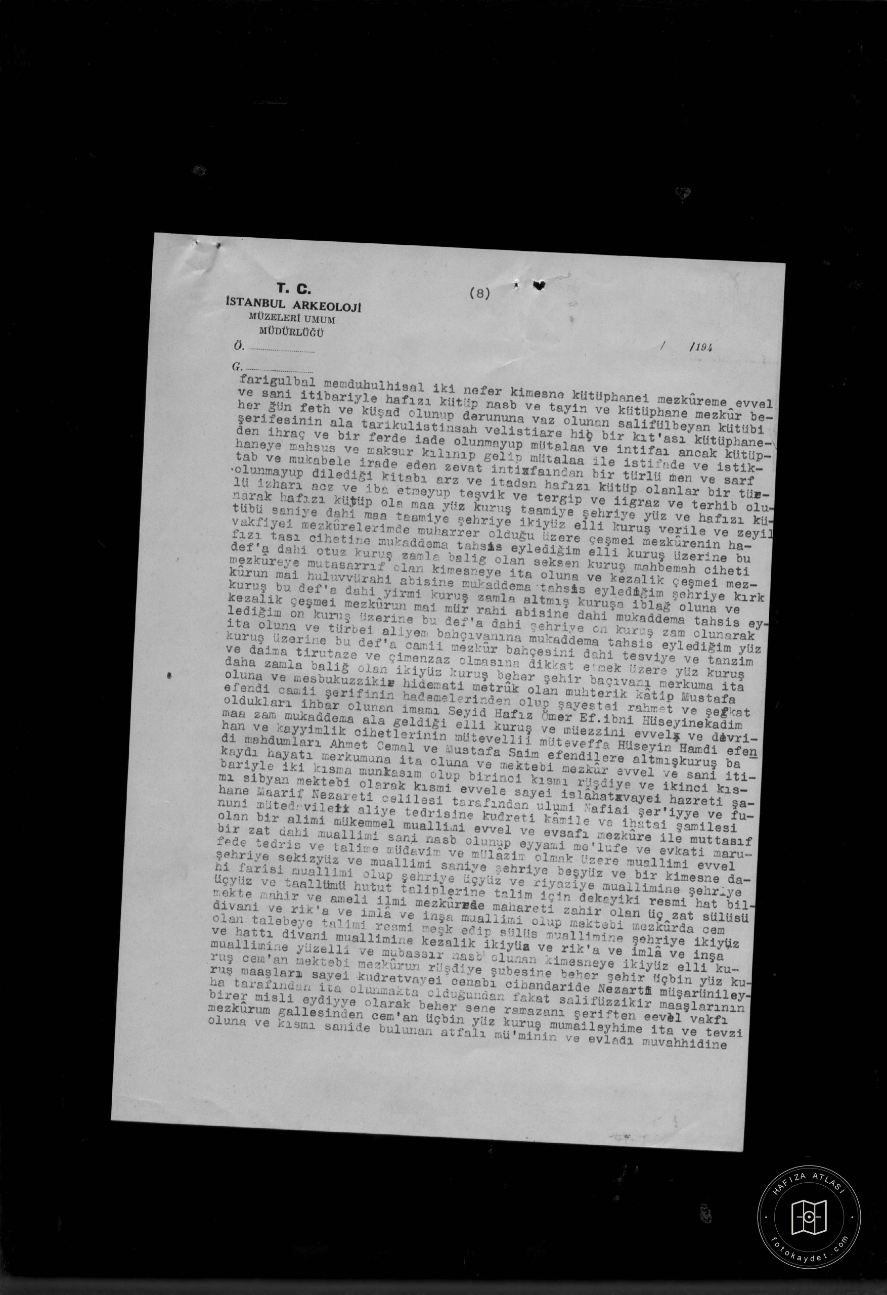Pertevnal Valide Sultan Mosque and Müştemilate — Document