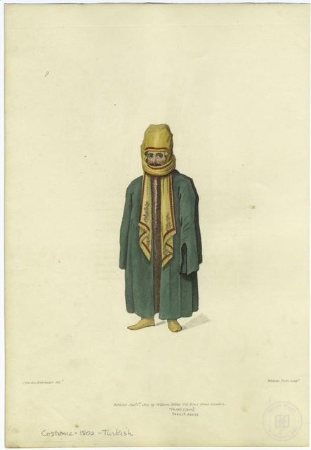 Ottoman People, Soldiers, Officers, Costumes — Portrait from the archive