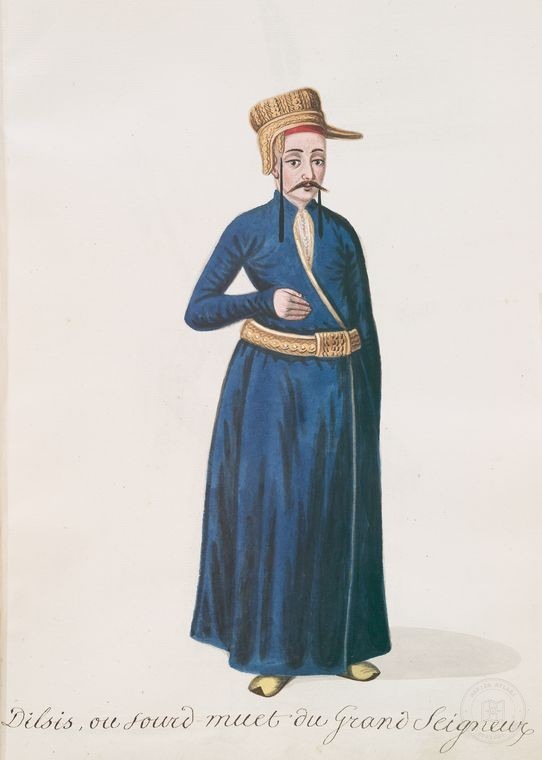 Ottoman People, Soldiers, Officers, Costumes — Portrait from the archive