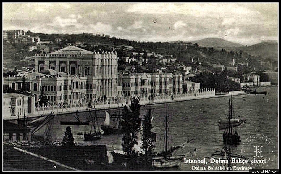 Dolmabahçe ve Çırağan — Arşivden bir görünüm