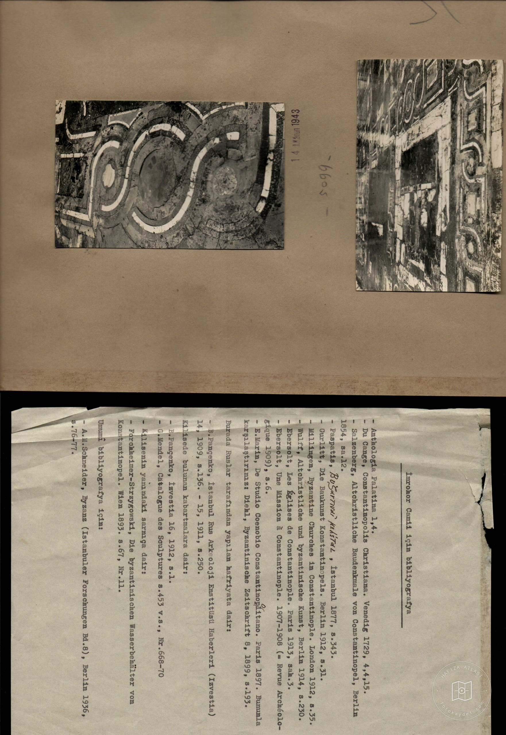 İmrahor Camii — Belge