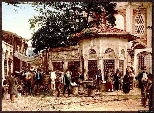 A Street At Stamboul With Fountain