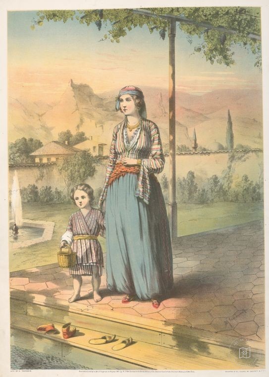 Ottoman People, Soldiers, Officers, Costumes — Portrait from the archive