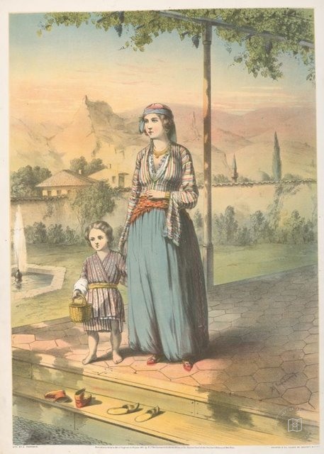 Ottoman People, Soldiers, Officers, Costumes — Portrait from the archive