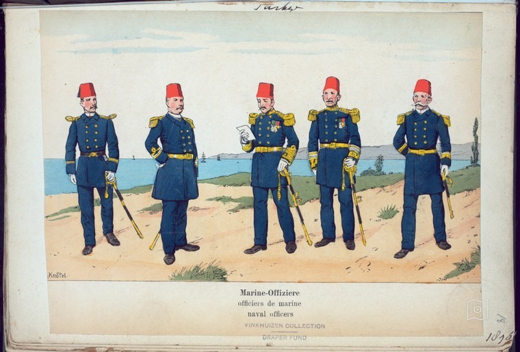 Osmanlı Halkları, Askerleri, Memurlar, Kostümleri — Portre ve kişi arşivi