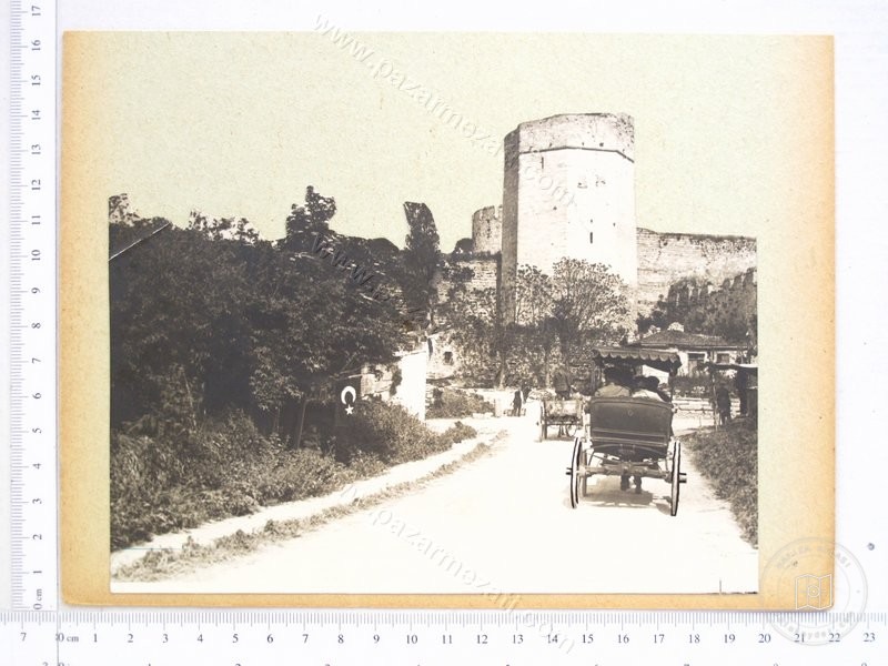 Horse-Drawn Carriage in Front of Yedikule Walls