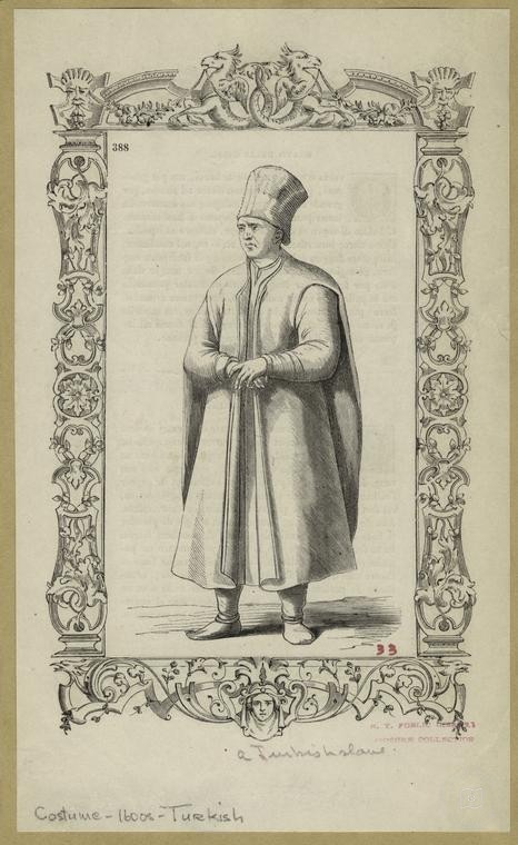 Ottoman People, Soldiers, Officers, Costumes — Portrait from the archive