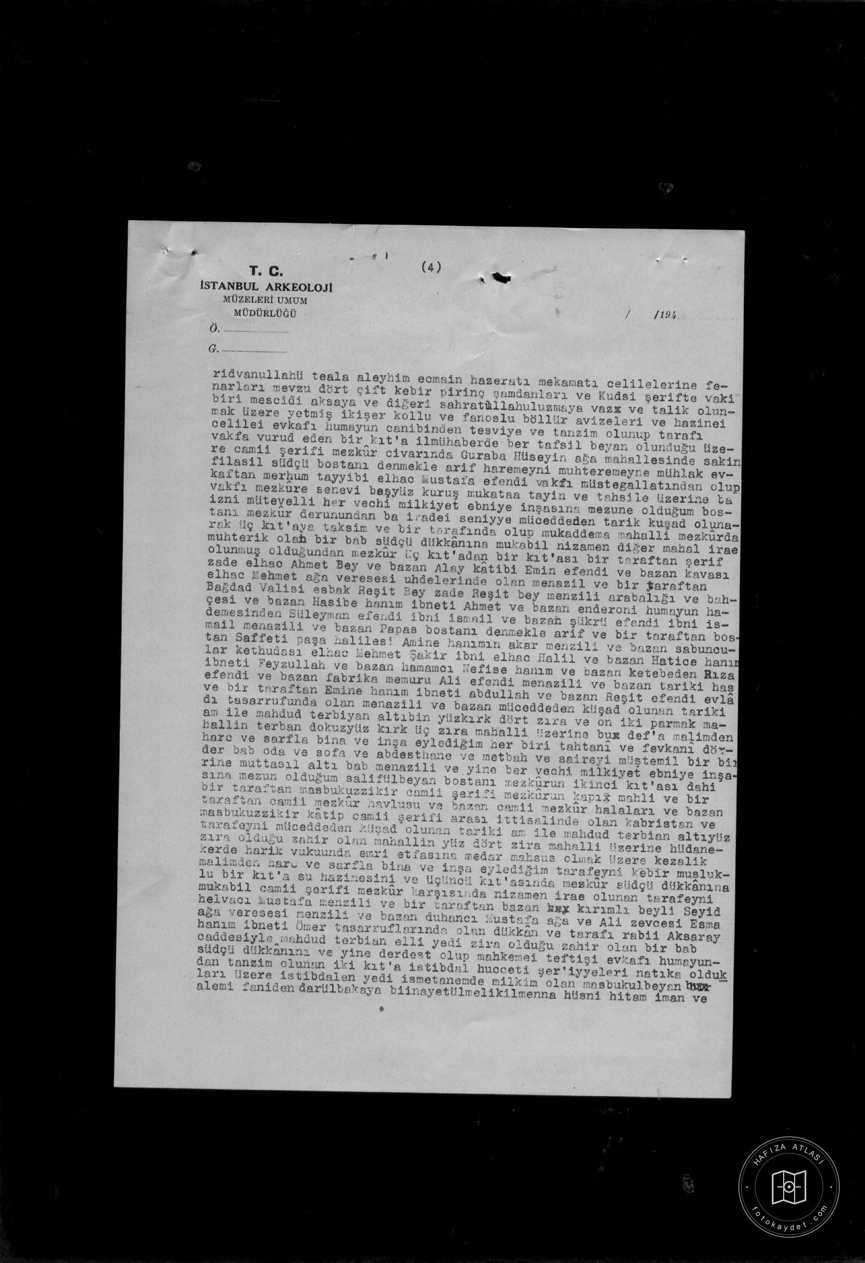 Pertevnal Valide Sultan Mosque and Müştemilate — Document