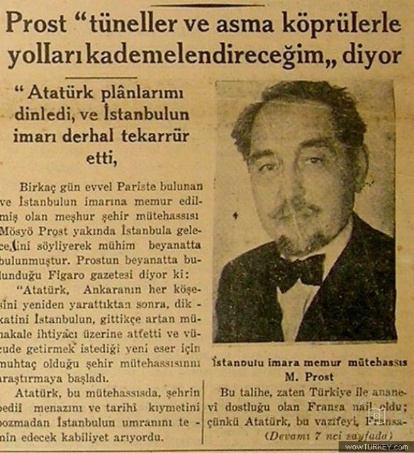 Newspaper Article on Henri Prost’s Urban Plan for Istanbul
