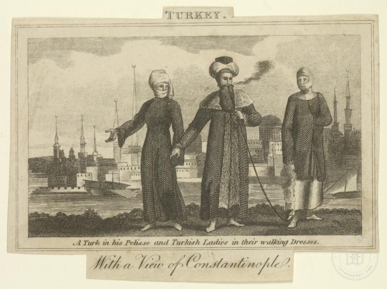 Ottoman People, Soldiers, Officers, Costumes — Portrait from the archive