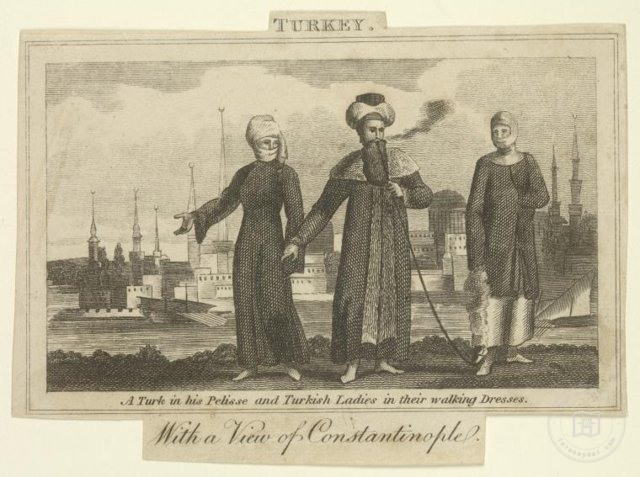 Ottoman People, Soldiers, Officers, Costumes — Portrait from the archive