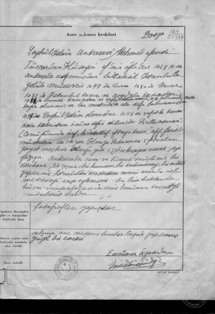 Ankaravi Mehmed Efendi Civilization — Archival document