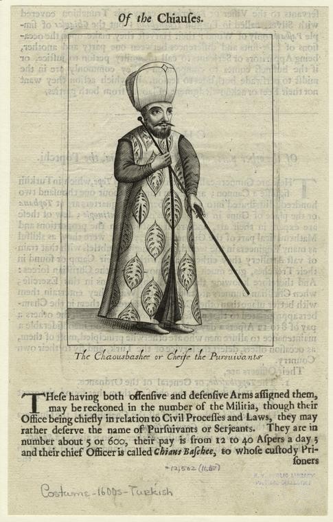Ottoman People, Soldiers, Officers, Costumes — Portrait from the archive