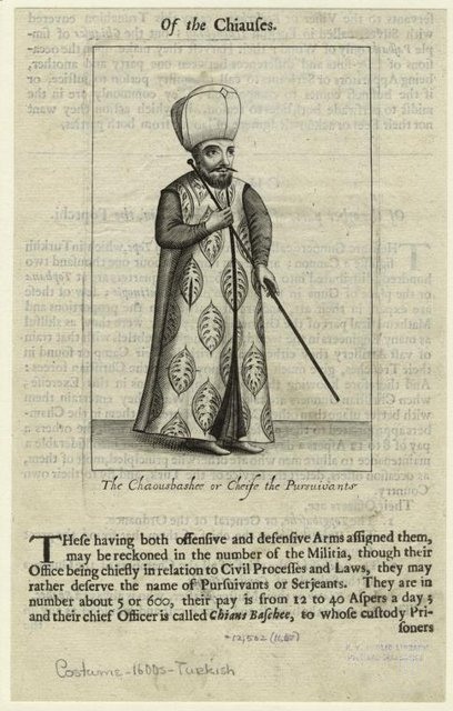 Ottoman People, Soldiers, Officers, Costumes — Portrait from the archive
