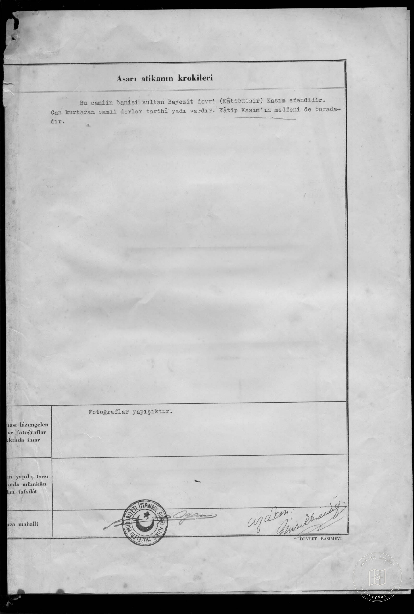 Cankurtaran (CATIP SEMSEDIN Mosque) — Document