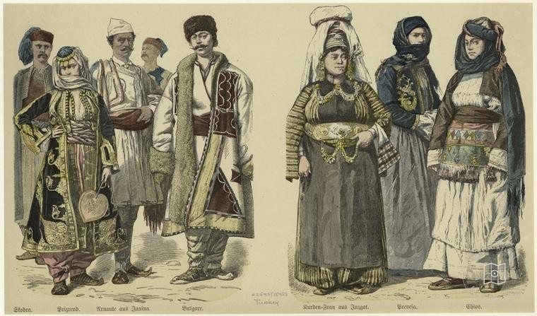 Osmanlı Halkları, Askerleri, Memurlar, Kostümleri — Portre ve kişi arşivi