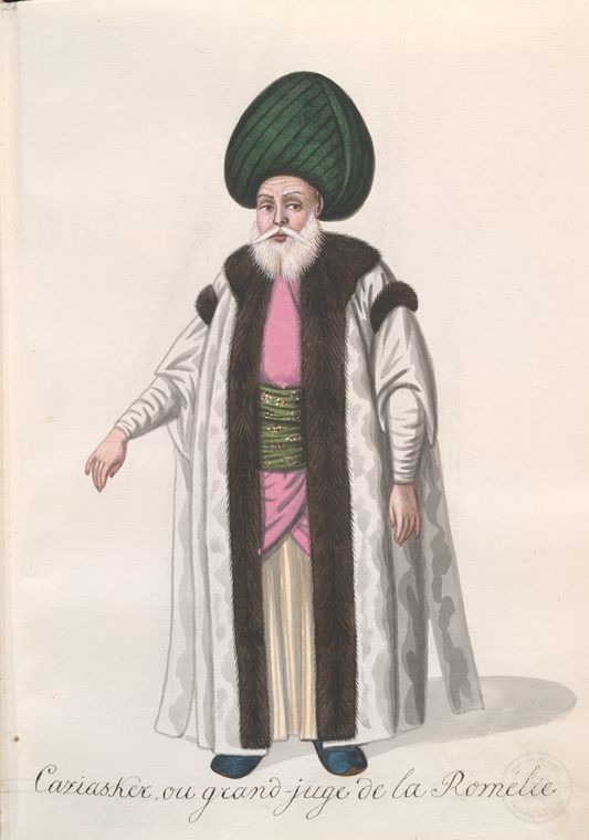 Ottoman People, Soldiers, Officers, Costumes — Portrait from the archive