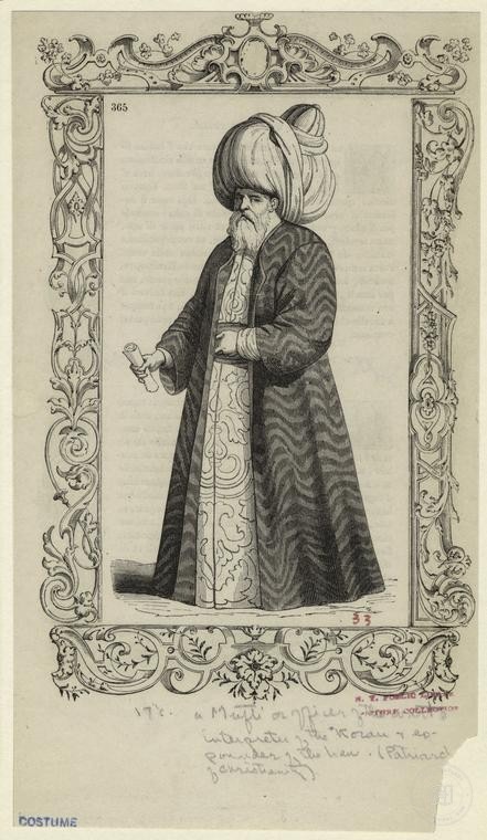 Ottoman People, Soldiers, Officers, Costumes — Portrait from the archive