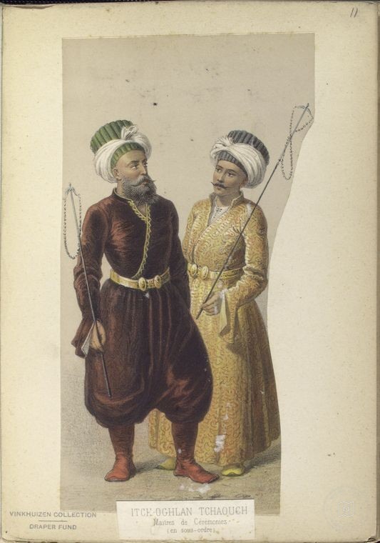 Ottoman People, Soldiers, Officers, Costumes — Portrait from the archive