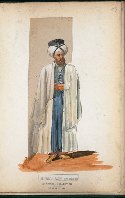 Osmanlı Halkları, Askerleri, Memurlar, Kostümleri — Portre ve kişi arşivi