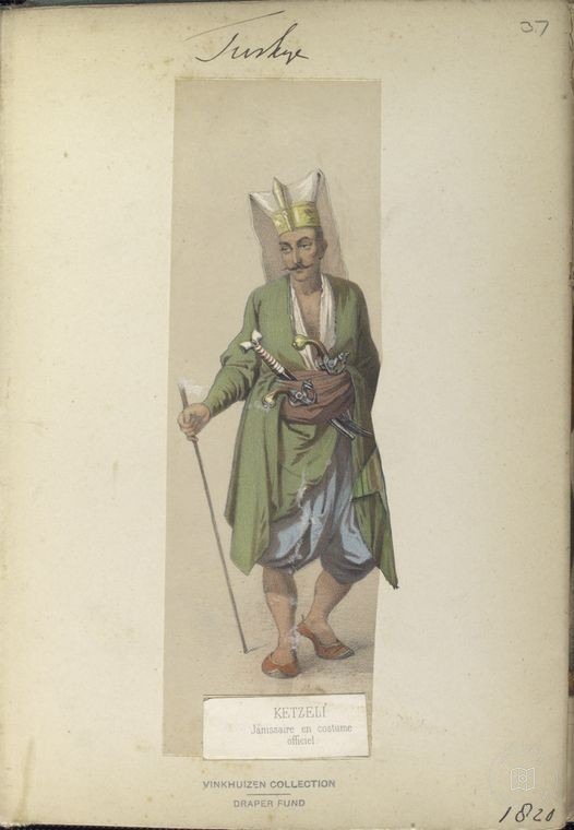 Osmanlı Halkları, Askerleri, Memurlar, Kostümleri — Portre ve kişi arşivi