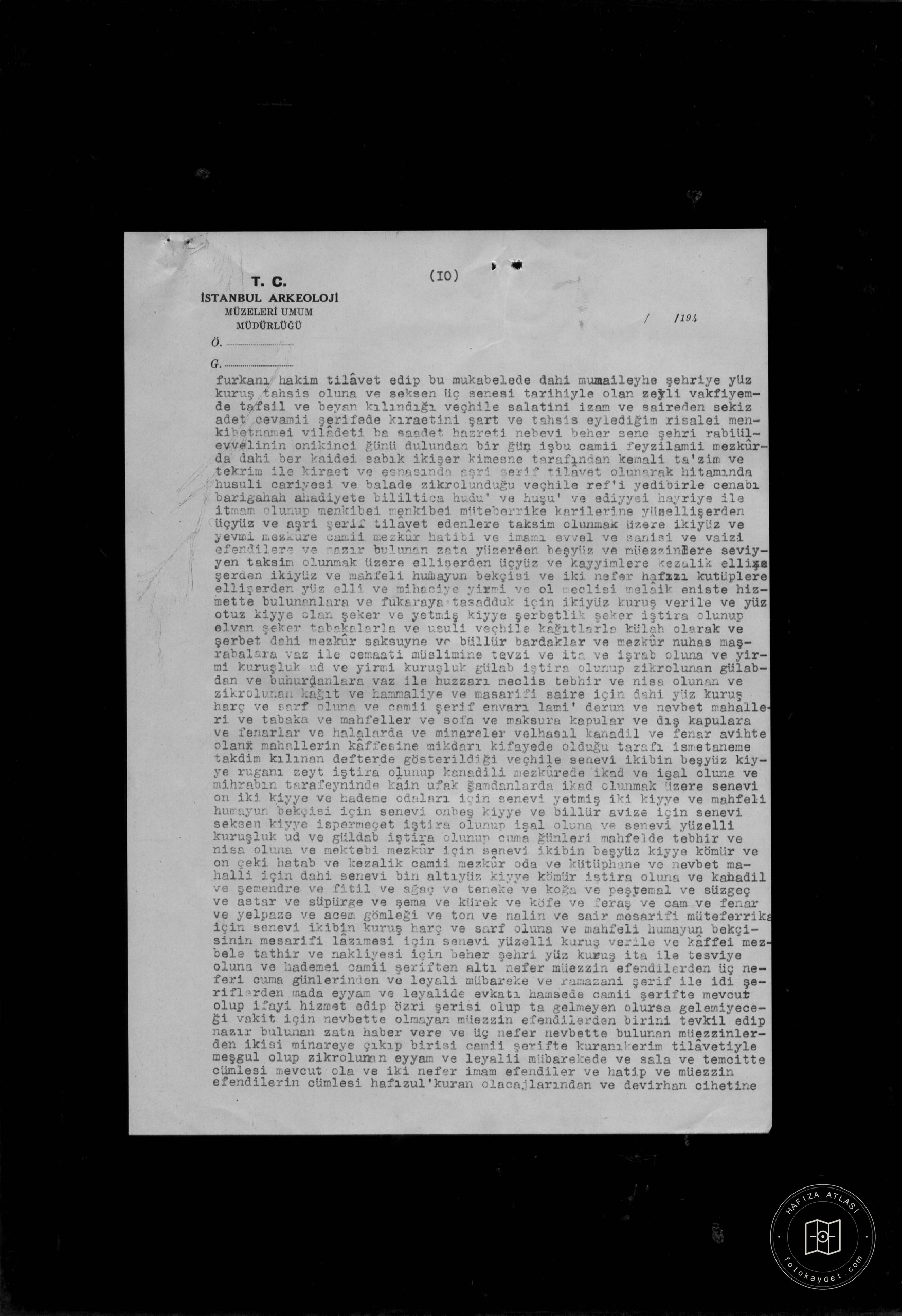Pertevnal Valide Sultan Mosque and Müştemilate — Document