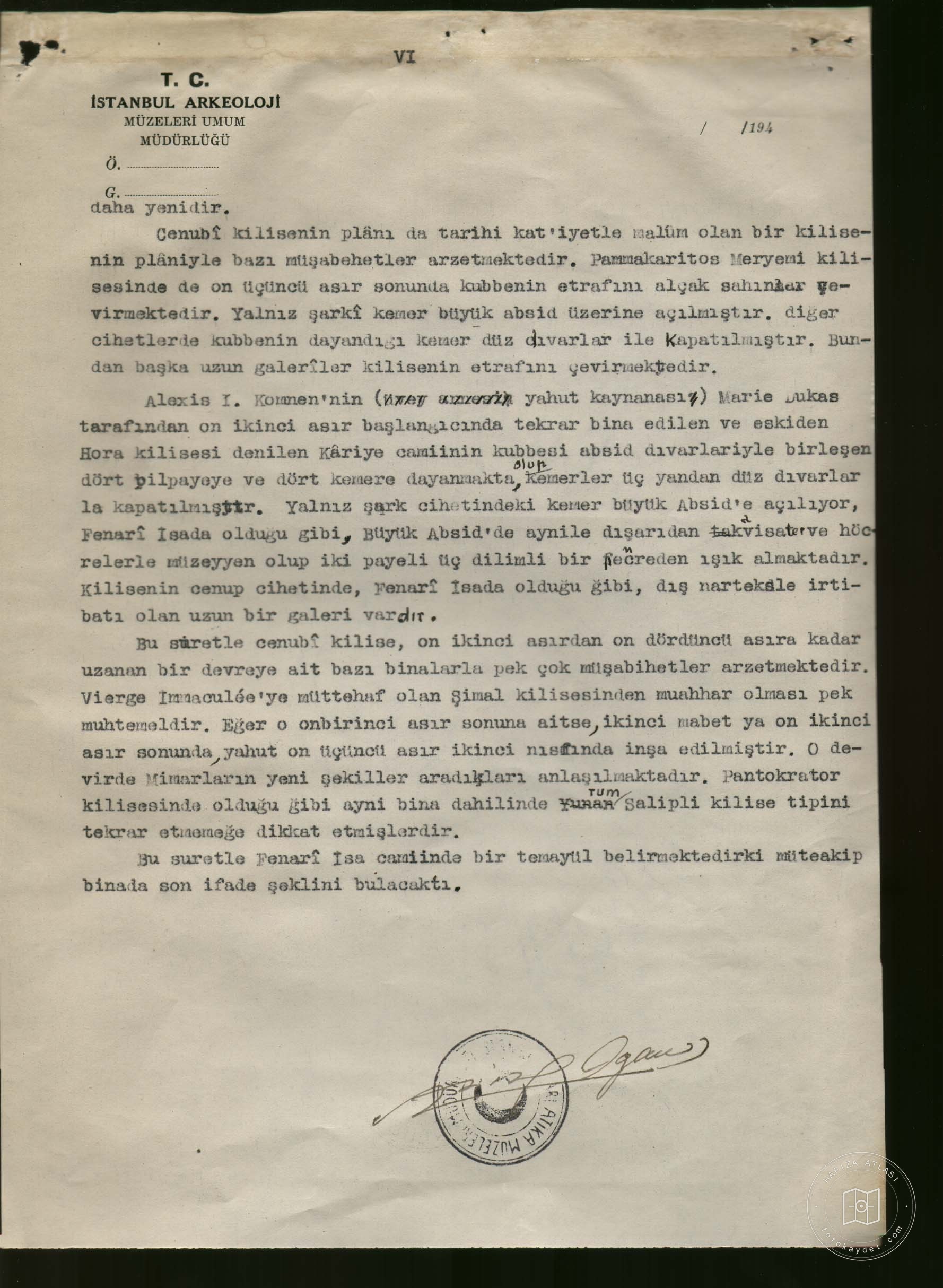 FENARİİSA Mosque — Document
