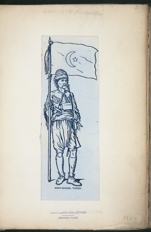 Ottoman People, Soldiers, Officers, Costumes — Portrait from the archive