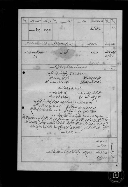 The Library of the Holy Prophet, the Prophet E. Medresesi, the emirate of Ef.kuzphane — Document