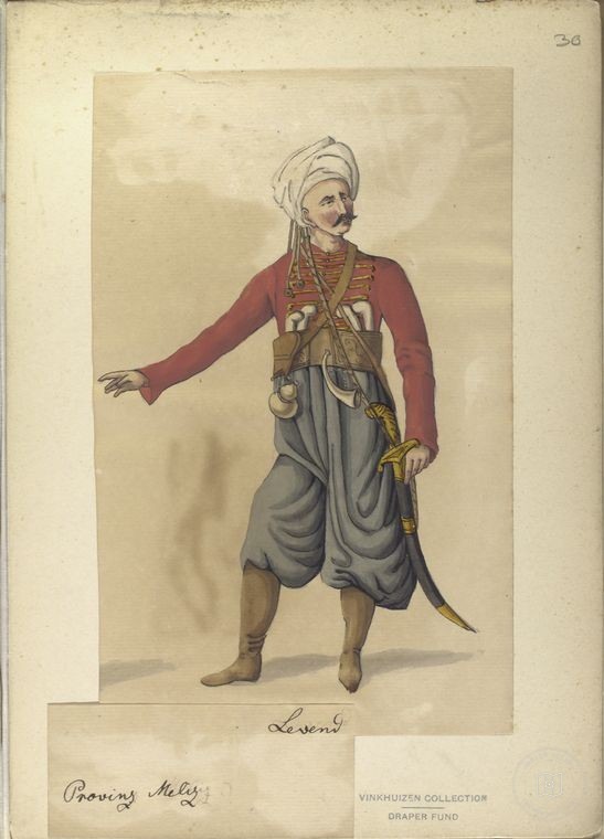Osmanlı Halkları, Askerleri, Memurlar, Kostümleri — Portre ve kişi arşivi