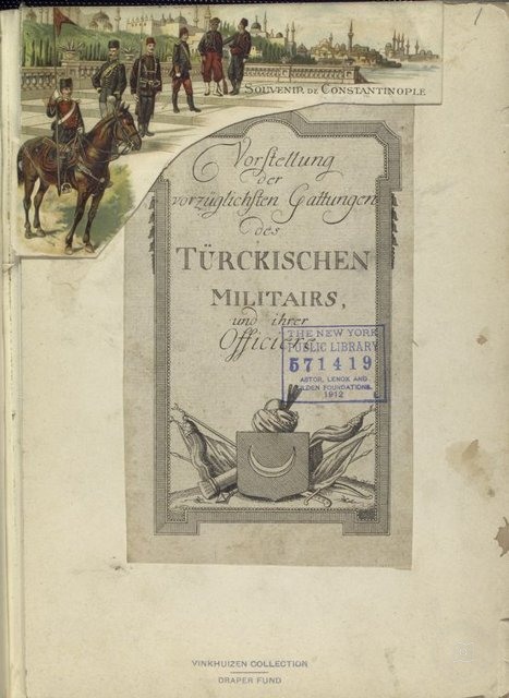 Ottoman People, Soldiers, Officers, Costumes — Portrait from the archive