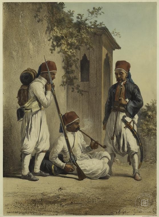 Osmanlı Halkları, Askerleri, Memurlar, Kostümleri — Portre ve kişi arşivi